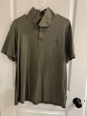 Calvin Klein Liquid Touch Solid Polo w/Logo XL
